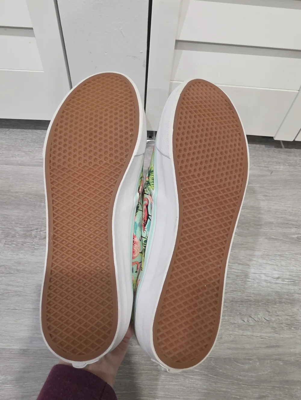 Vans Ultra Cush - Flamingo Tie Closure Shoes Sneakers Sz. 7.5 - NWOB - Picture 8 of 10